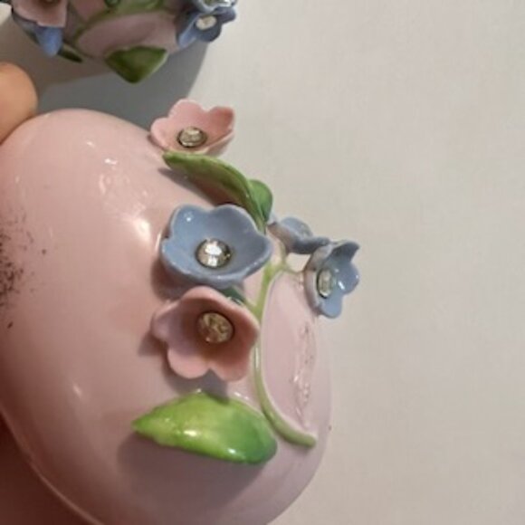 Vintage Japanese Floral Egg S&P Shakers RARE - Picture 11 of 16